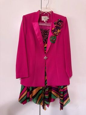 Louise Ricci vibrant Dress Jacket Set